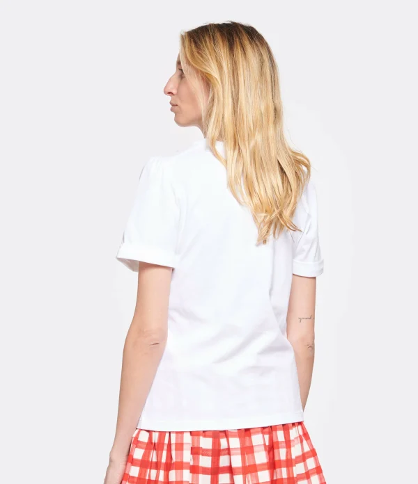 Tara Jarmon Tee-shirt Tampa Coton Blanc 5