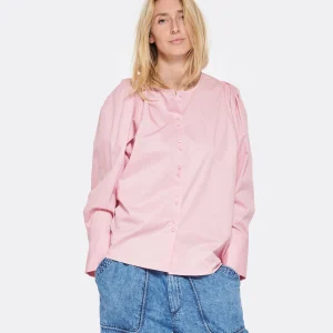 Tara Jarmon Blouse Citron Coton Vieux Rose 11