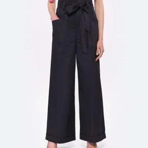 Tara Jarmon Pantalon Pyla Coton Nocturne 13