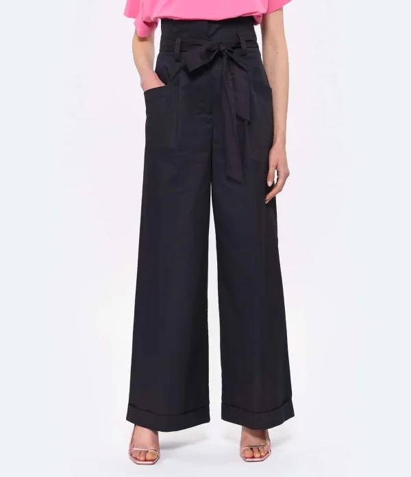 Tara Jarmon Pantalon Pyla Coton Nocturne 5