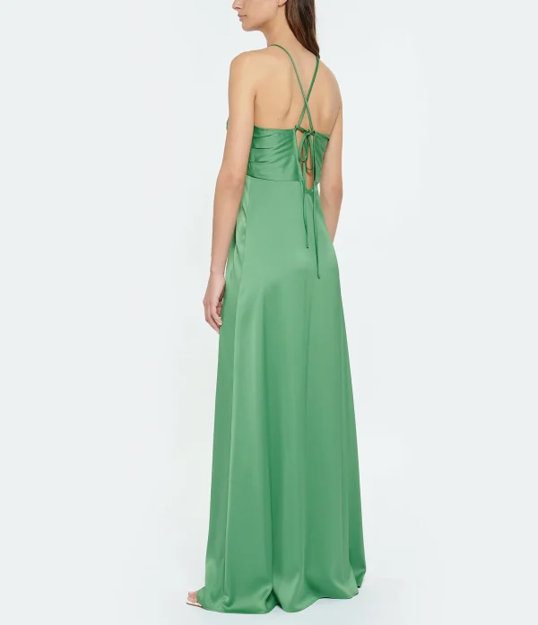 Tara Jarmon Robe Longue Rosalia Vert 5