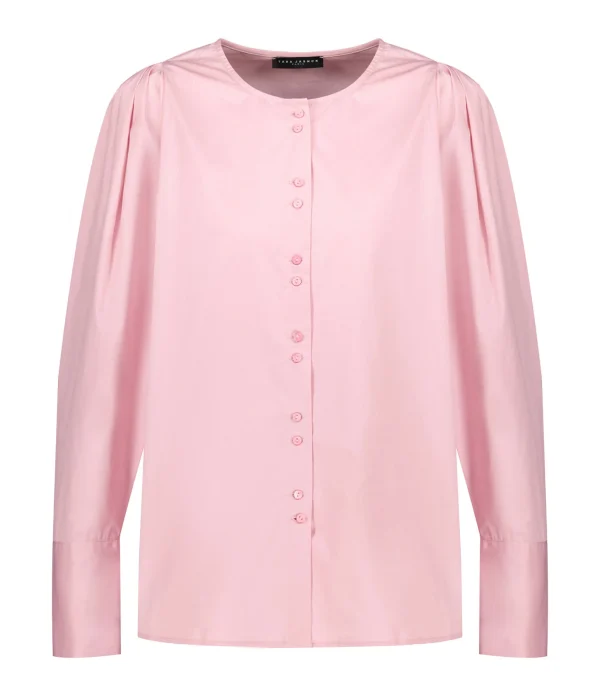 Tara Jarmon Blouse Citron Coton Vieux Rose 1