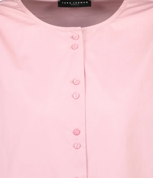 Tara Jarmon Blouse Citron Coton Vieux Rose 3