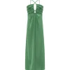 Tara Jarmon Robe Longue Rosalia Vert 16