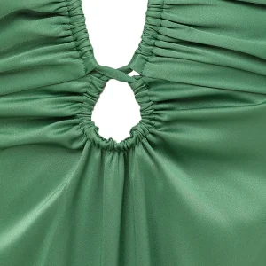 Tara Jarmon Robe Longue Rosalia Vert 8