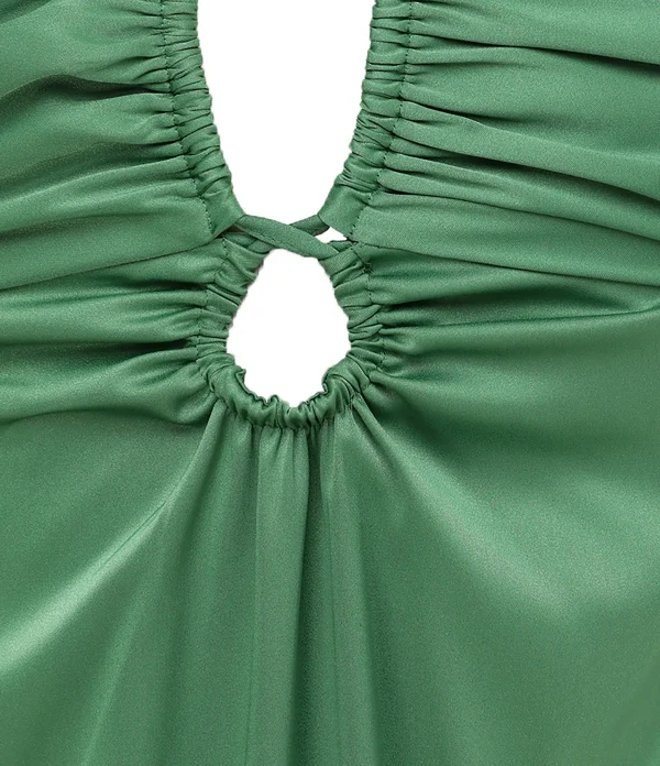 Tara Jarmon Robe Longue Rosalia Vert 3