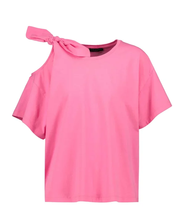 Tara Jarmon Tee-shirt Tarabow Coton Rose 1