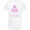 MARANT ÉTOILE Tee-shirt Koldi Lin Rose Blanc 10