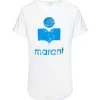 MARANT ÉTOILE Tee-shirt Koldi Lin Blanc Bleu 17