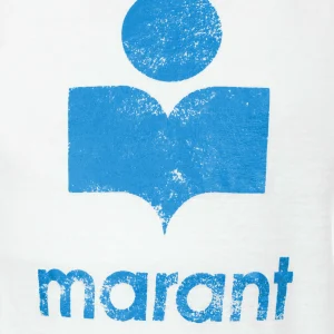 MARANT ÉTOILE Tee-shirt Koldi Lin Blanc Bleu 9