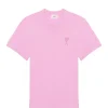 AMI Paris Tee-shirt Unisexe Ami De Cœur Coton Biologique Rose Bonbon 16