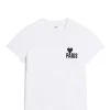 AMI Paris Tee-shirt Unisexe Coton Biologique Blanc 22