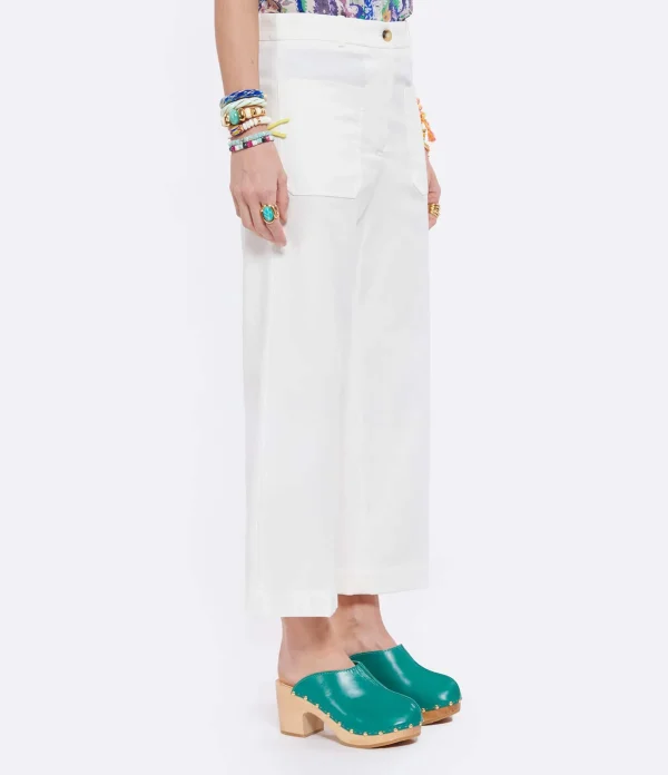 Vanessa Bruno Pantalon Helias Coton Blanc 5