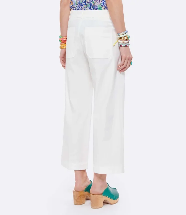 Vanessa Bruno Pantalon Helias Coton Blanc 6