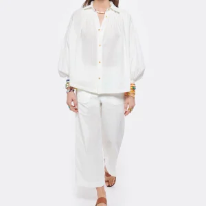 Vanessa Bruno Pantalon Helias Coton Blanc 18