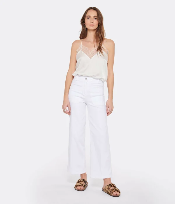 Vanessa Bruno Pantalon Helias Coton Blanc 4