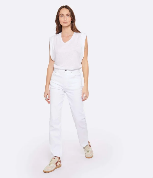 Vanessa Bruno Jean Timael Coton Denim Blanc 4