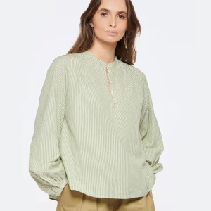 Vanessa Bruno Blouse Mederic Coton Vert D’Eau 12