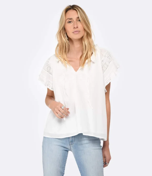 Vanessa Bruno Blouse Ava Coton Blanc 4