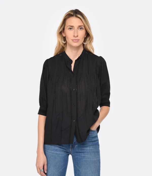 Vanessa Bruno Blouse Arsene Coton Noir 4