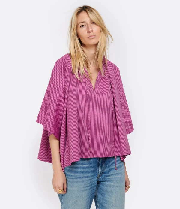 Vanessa Bruno Blouse Tyliam Coton Violet 4