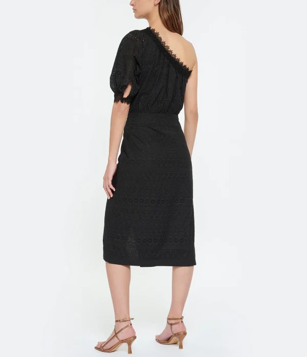 Vanessa Bruno Robe Midi Aureliane Noir 5