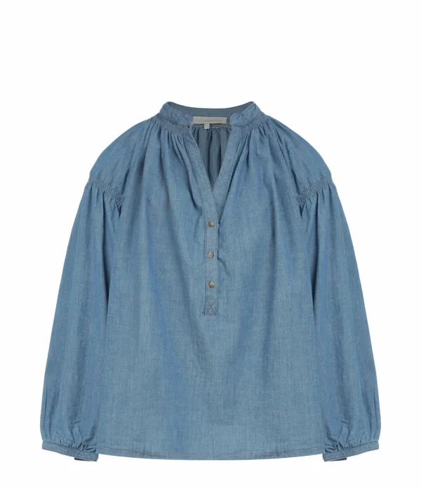 Vanessa Bruno Blouse Nipoa Coton Chambray 1