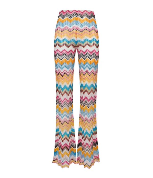 Missoni Pantalon Maille Multicolore 1