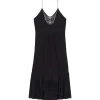 IRO Robe Midi Cliff Soie Noir 10