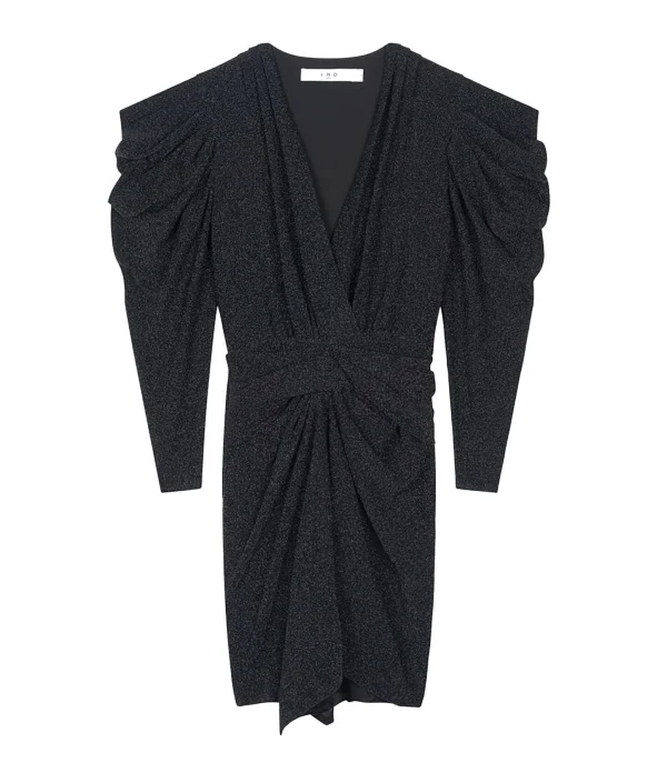 IRO Robe Luca Lurex Noir 1