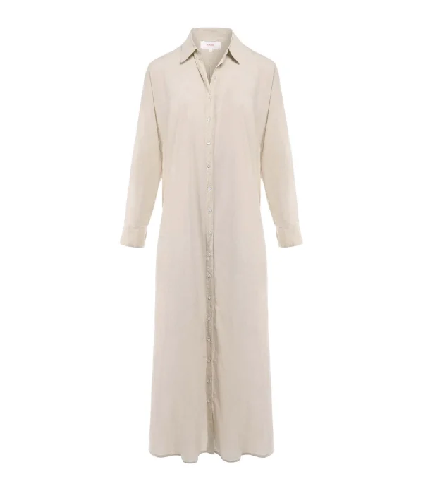 XIRENA Robe Longue Boden Coton Beige 1