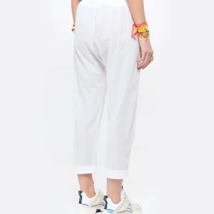 XIRENA Pantalon Fin Draper Coton Blanc 15