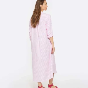 XIRENA Robe Longue Marlowe Rayures Coton Rose 12