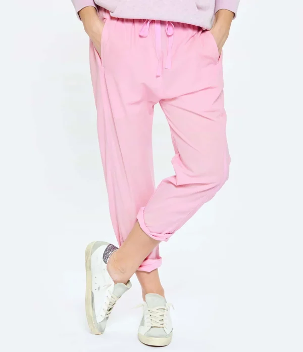 XIRENA Pantalon Draper Coton Rose Lavande 5