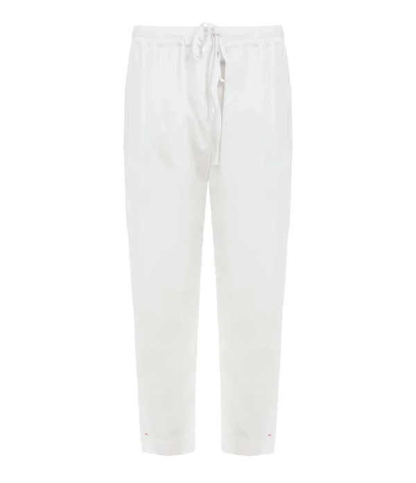 XIRENA Pantalon Fin Draper Coton Blanc 1