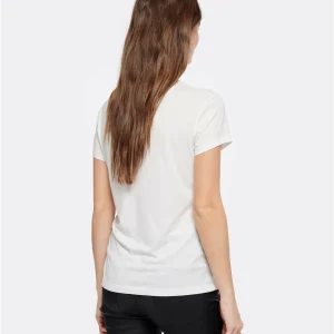 Zadig & Voltaire Tee-shirt Walk Blason Coton Blanc Doré 12