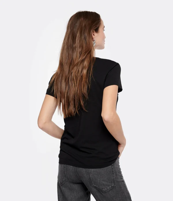 Zadig & Voltaire Tee-shirt Walk Blason Coton Noir 5