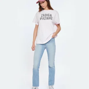 Zadig & Voltaire Tee-shirt Omma ZV Coton Rose Pastel 13