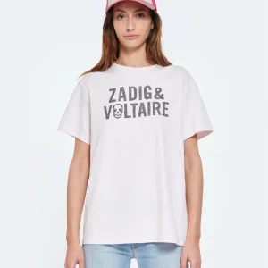 Zadig & Voltaire Tee-shirt Omma ZV Coton Rose Pastel 11