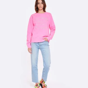 Zadig & Voltaire Sweatshirt Upper Blason Coton Rose Fluo 15