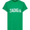 Zadig & Voltaire Tee-shirt Zoe ZV Coton Vert Garden 19