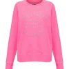 Zadig & Voltaire Sweatshirt Upper Blason Coton Rose Fluo 19