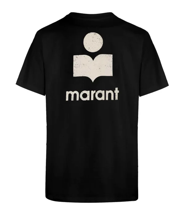 MARANT ÉTOILE Tee-shirt Zewel Coton Organique Noir Écru 3