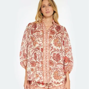 Zimmermann Chemise Vitali Fleuri Sépia 8