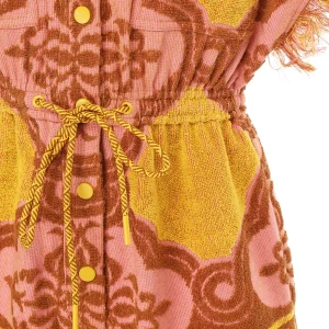 Zimmermann Combinaison Cira Coton Rose Jaune 8