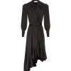 Zimmermann Robe Wrap Soie Noir 14